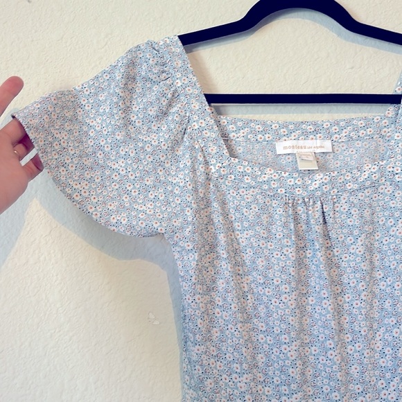 Anthropologie Monteau tiered flutter-sleeve dress - Picture 9 of 12